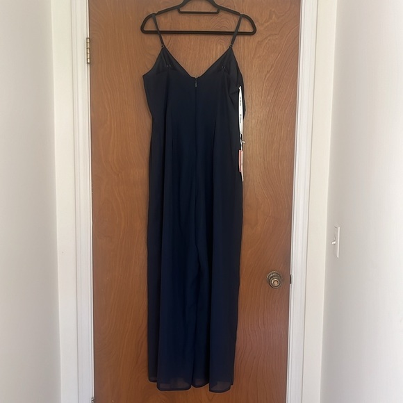 JJ House V Neck Floor Length Chiffon Jumpsuit New with Tag Size 14 - Picture 5 of 8